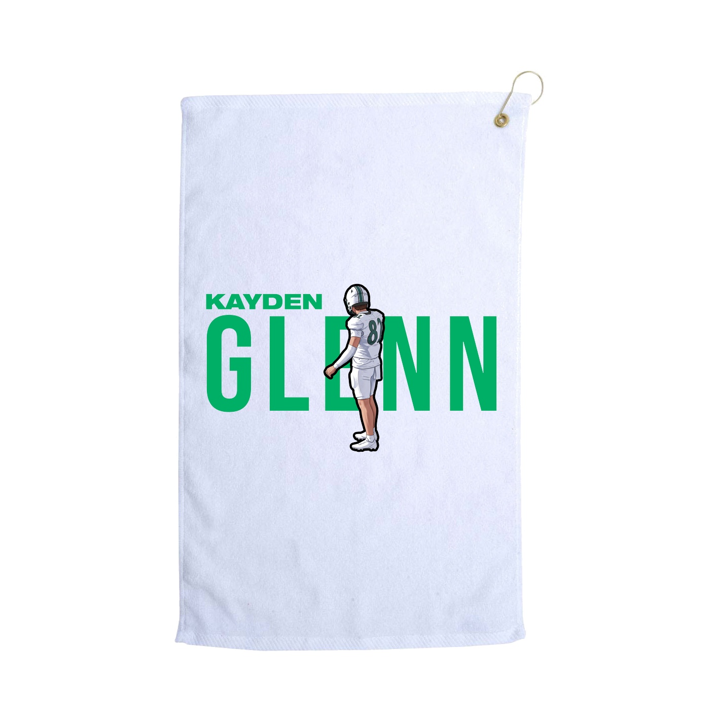 Golf Towel — Player Name in White