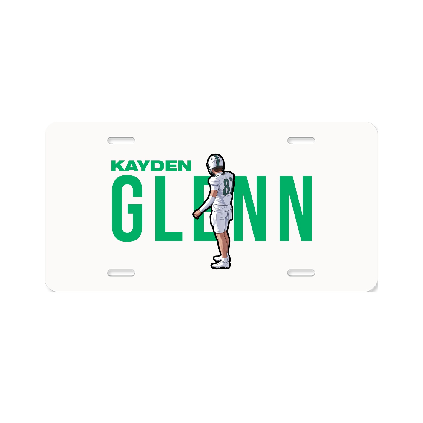 License Plate — Player Name in Classic