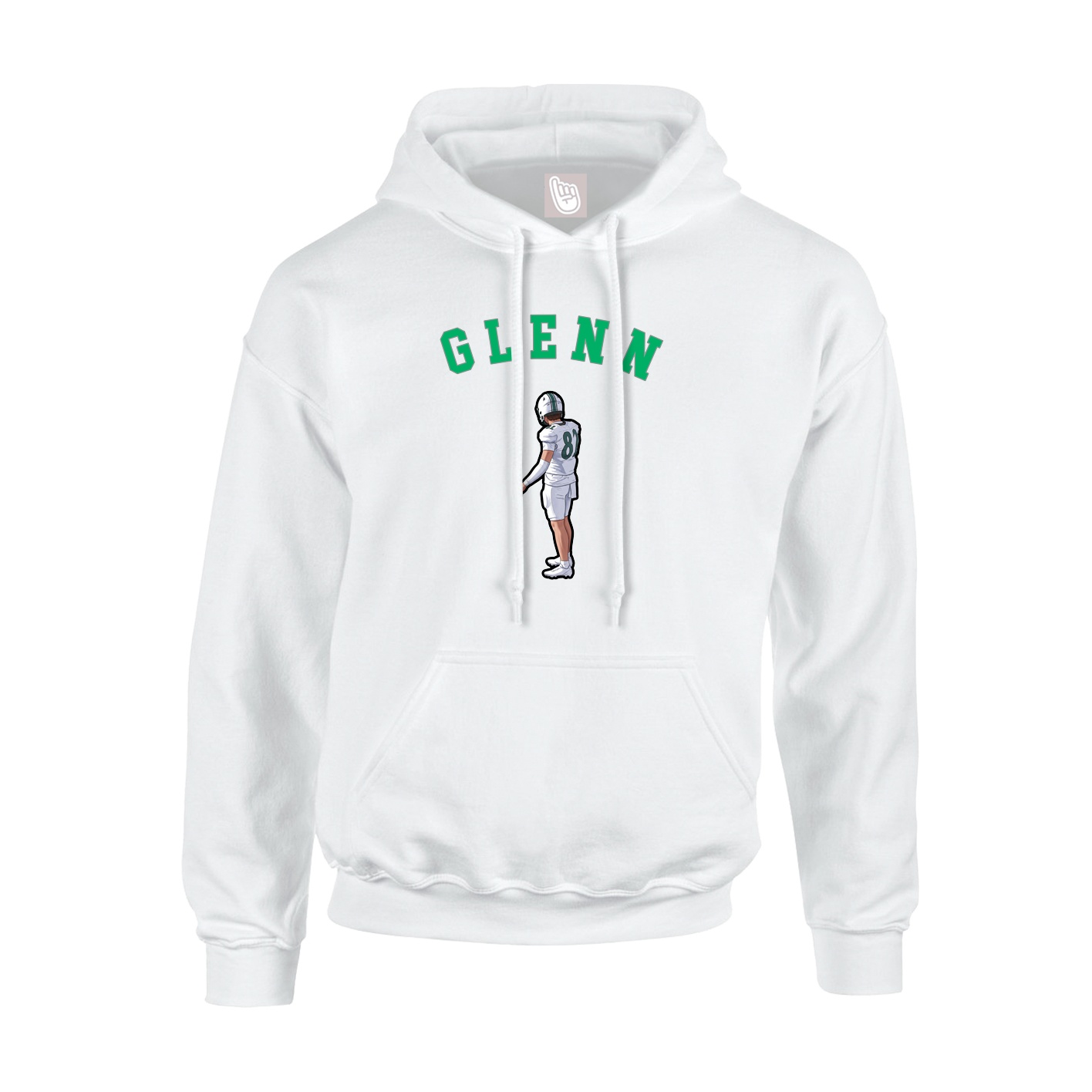 Youth Hoodie — Shirsey Arch in White