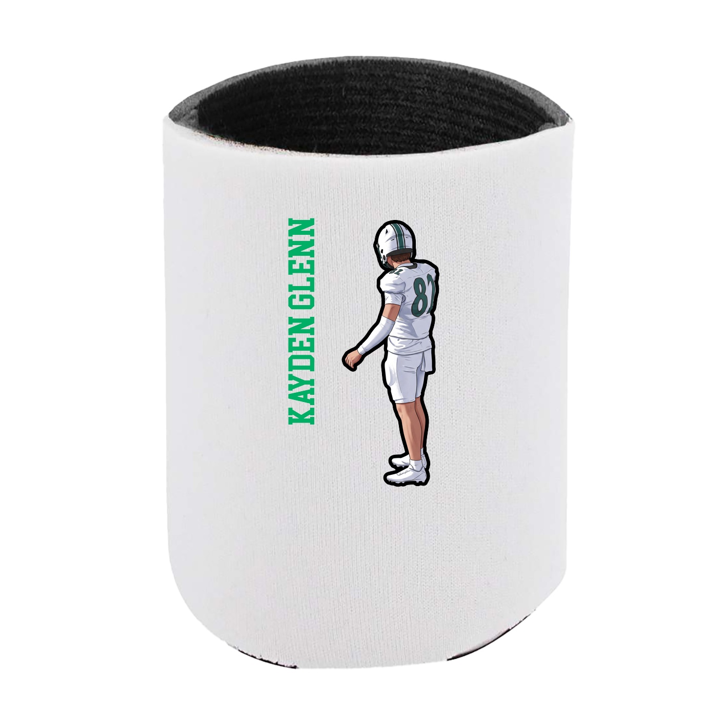 Can Holder — Name Vertical in White