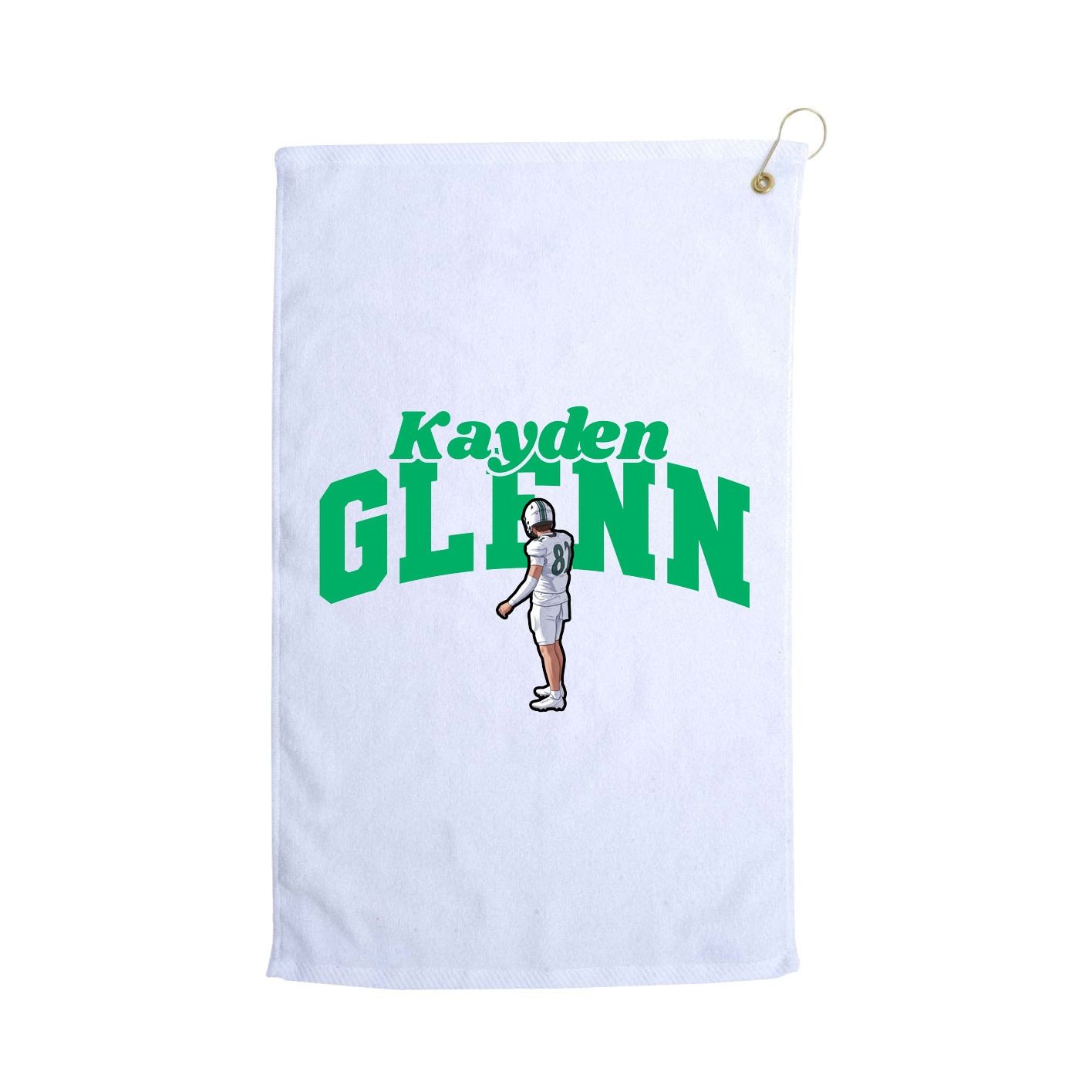 Golf Towel — Signature Arch in White