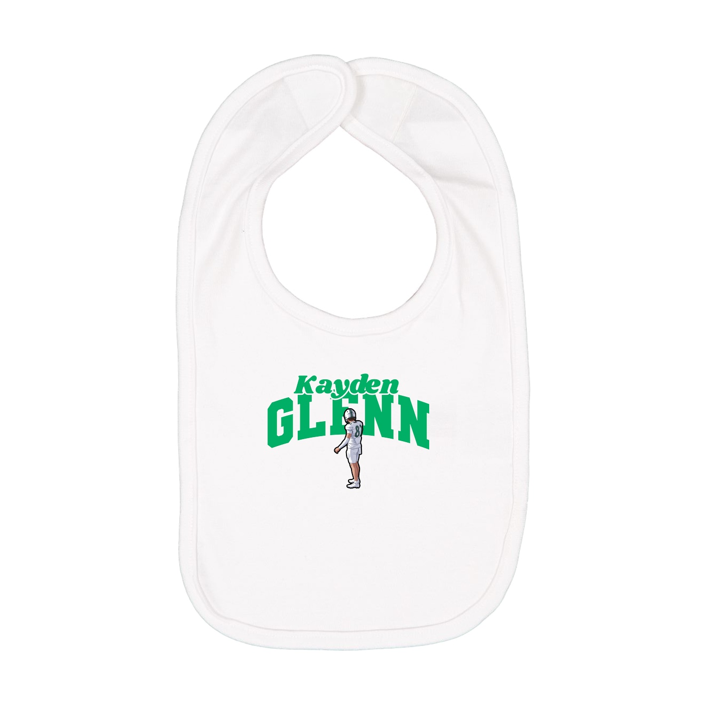 Infant Bib — Signature Arch in White