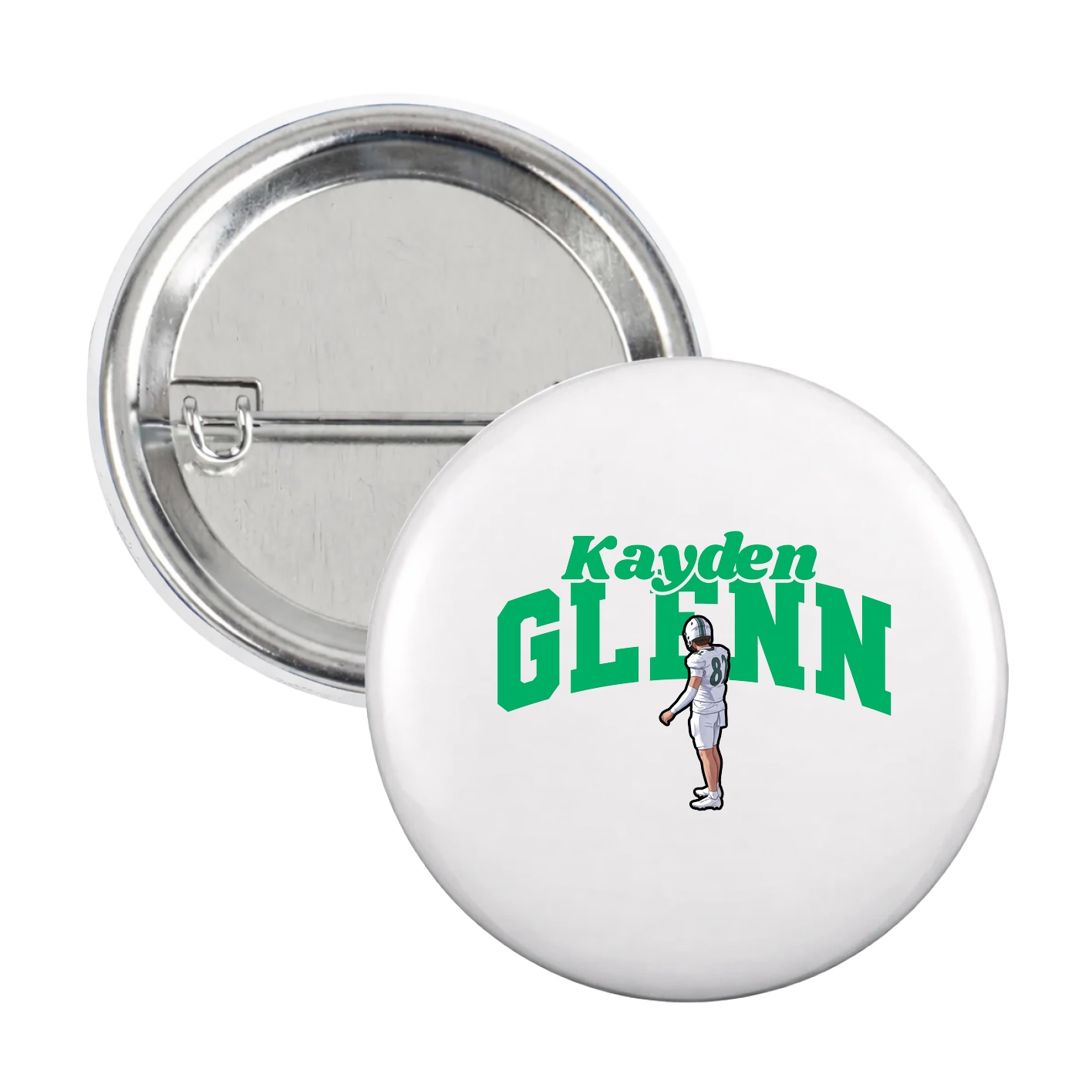 Game Day Button — Signature Arch in White