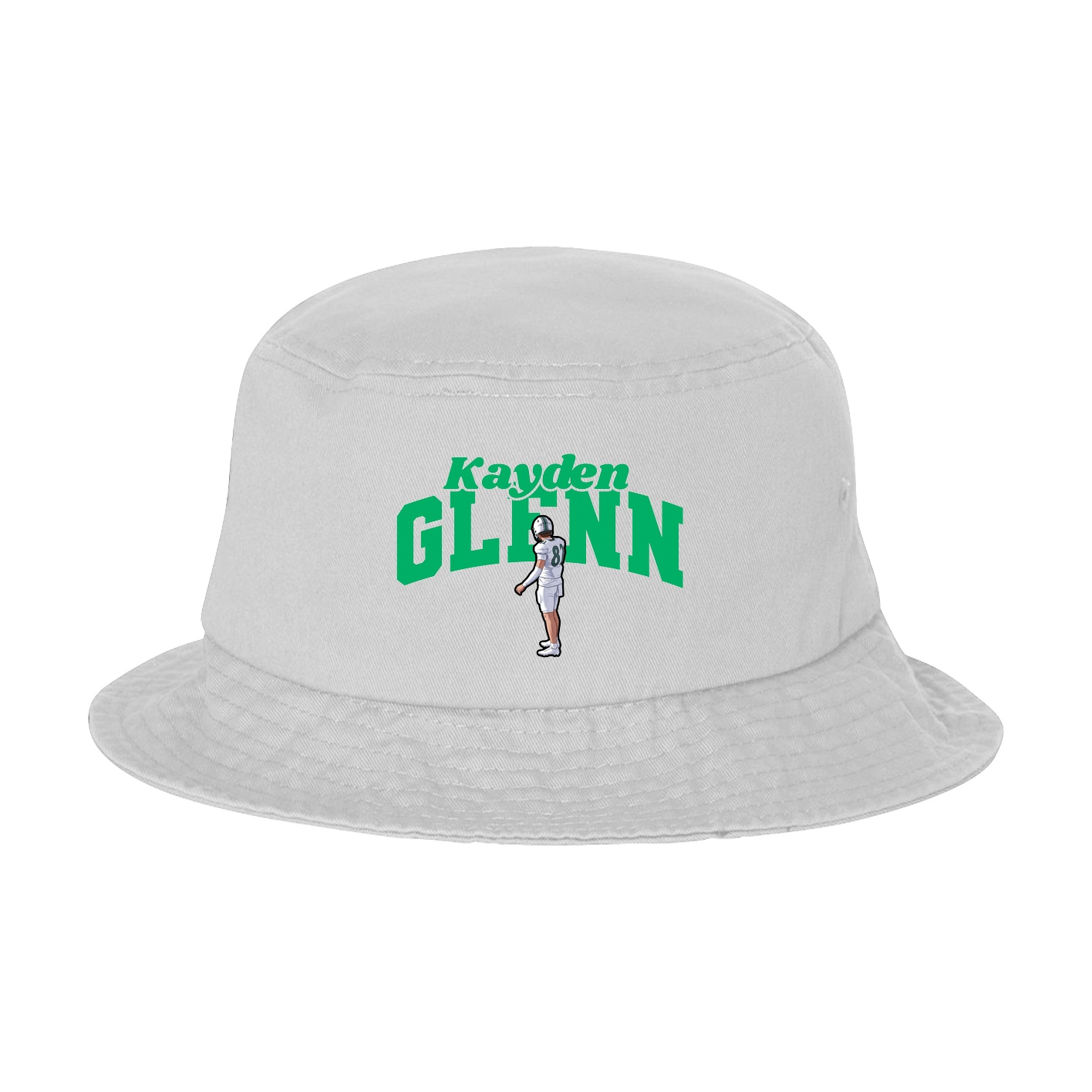 Bucket Cap — Signature Arch in White