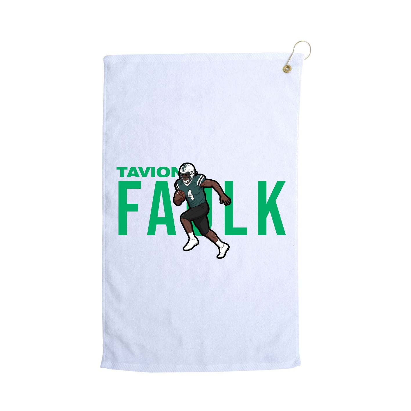 Golf Towel — Player Name in White