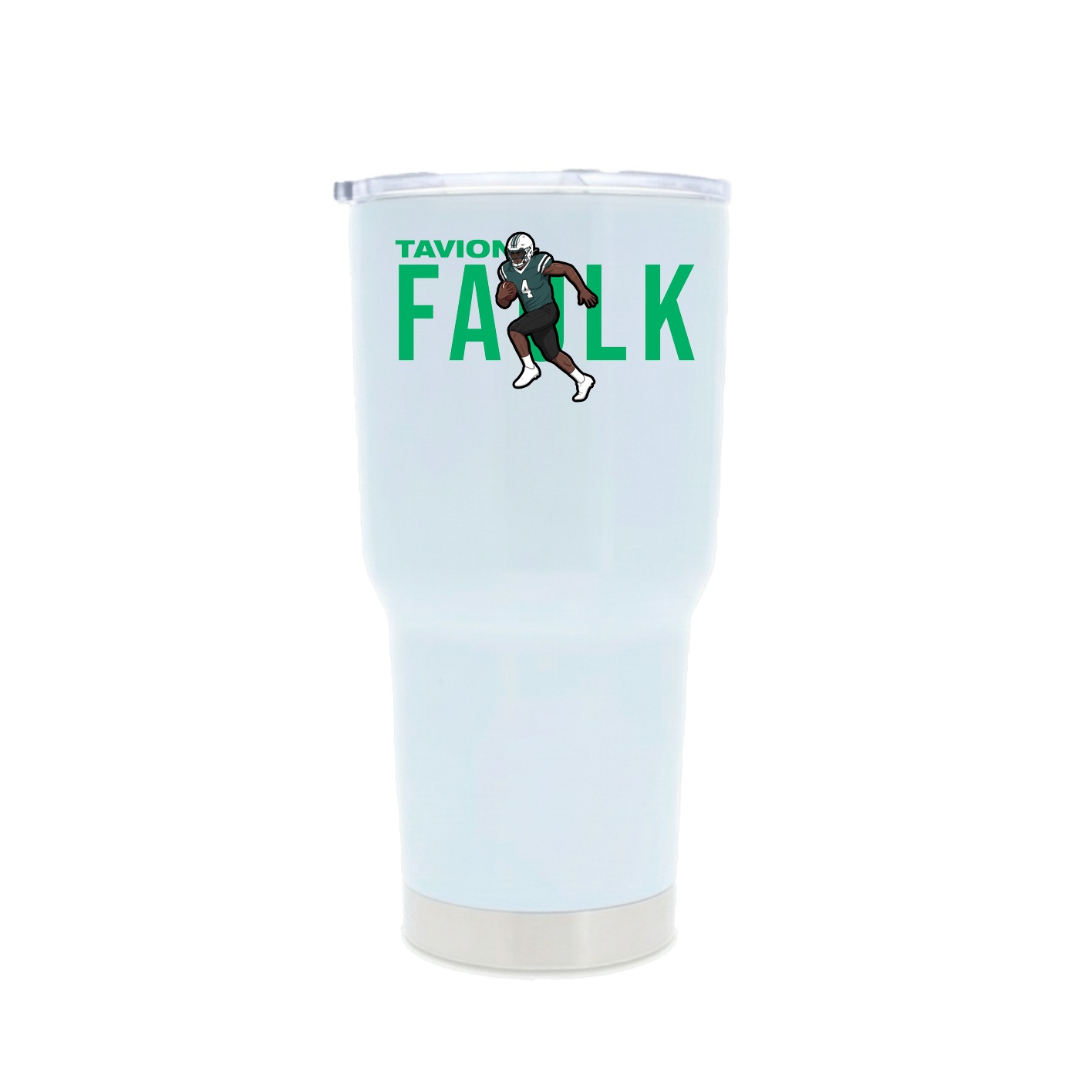 30oz Stainless Steel Tumbler — Player Name in White