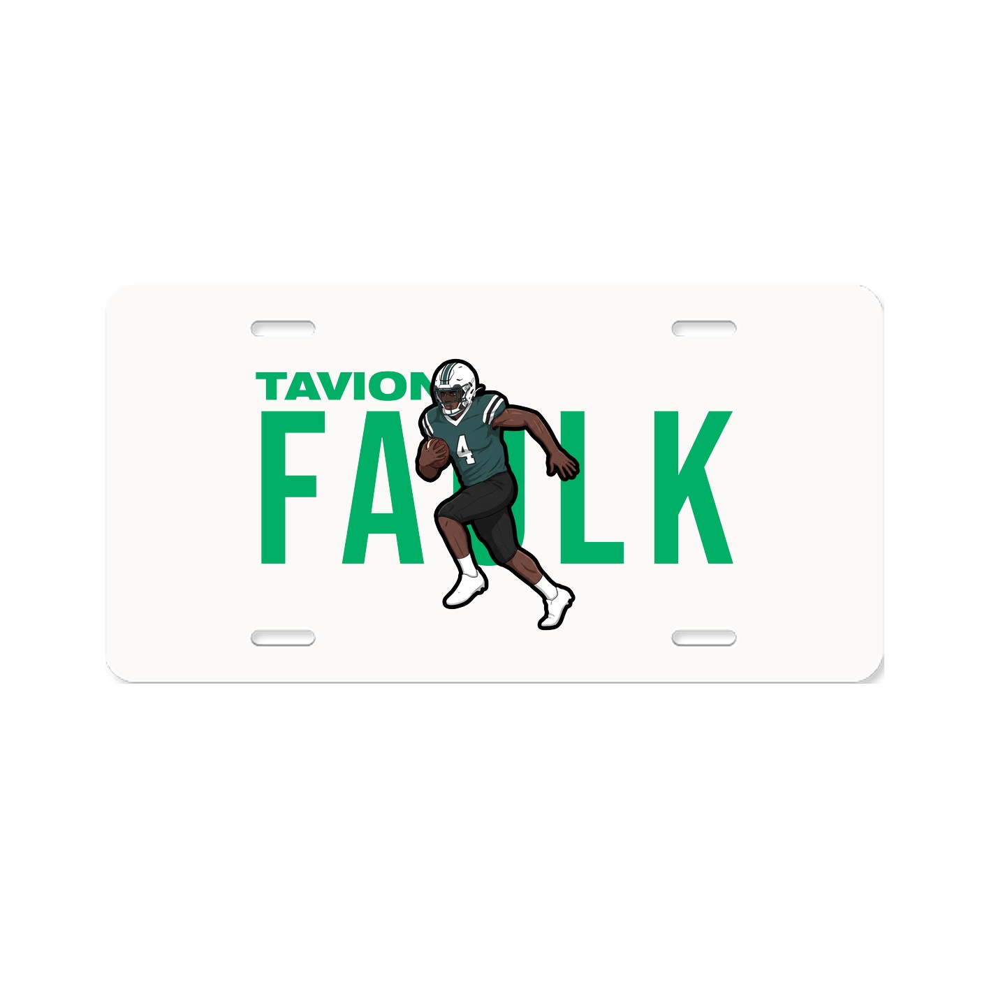 License Plate — Player Name in Classic