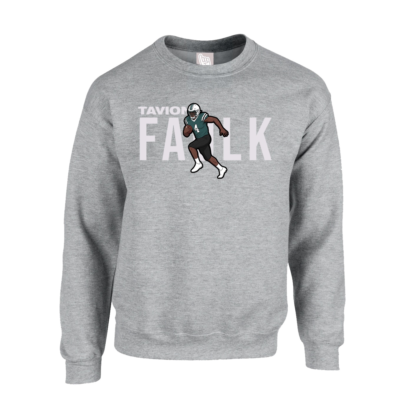 Fleece Crew — Player Name in Grey