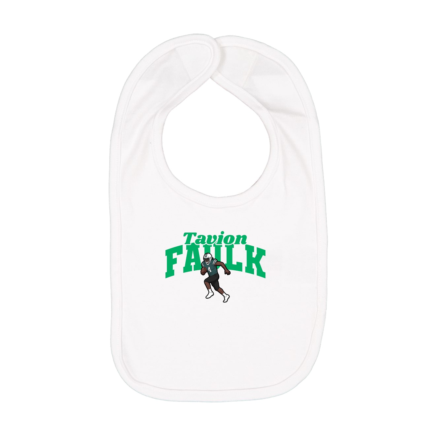 Infant Bib — Signature Arch in White