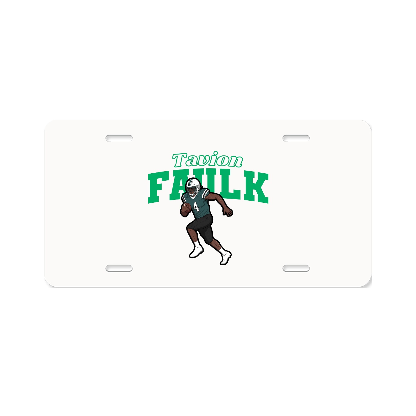 License Plate — Name Arch in Classic