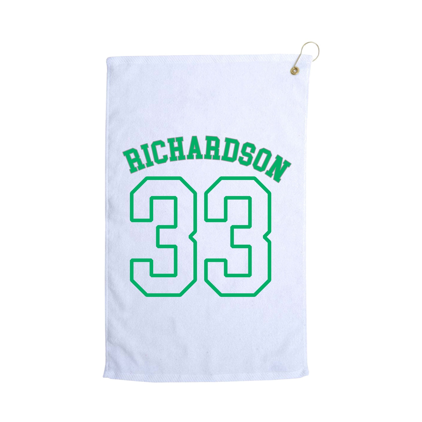 Golf Towel — Shirsey Arch in White