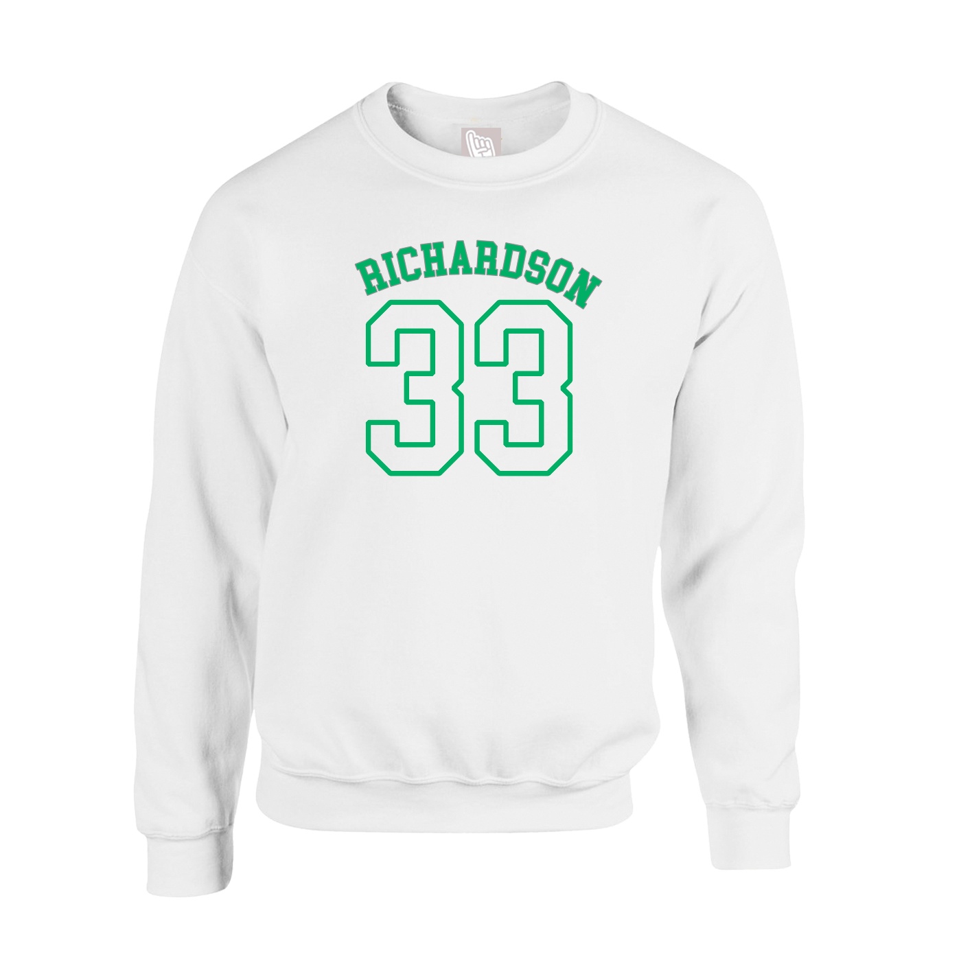 Fleece Crew — Shirsey Arch in White
