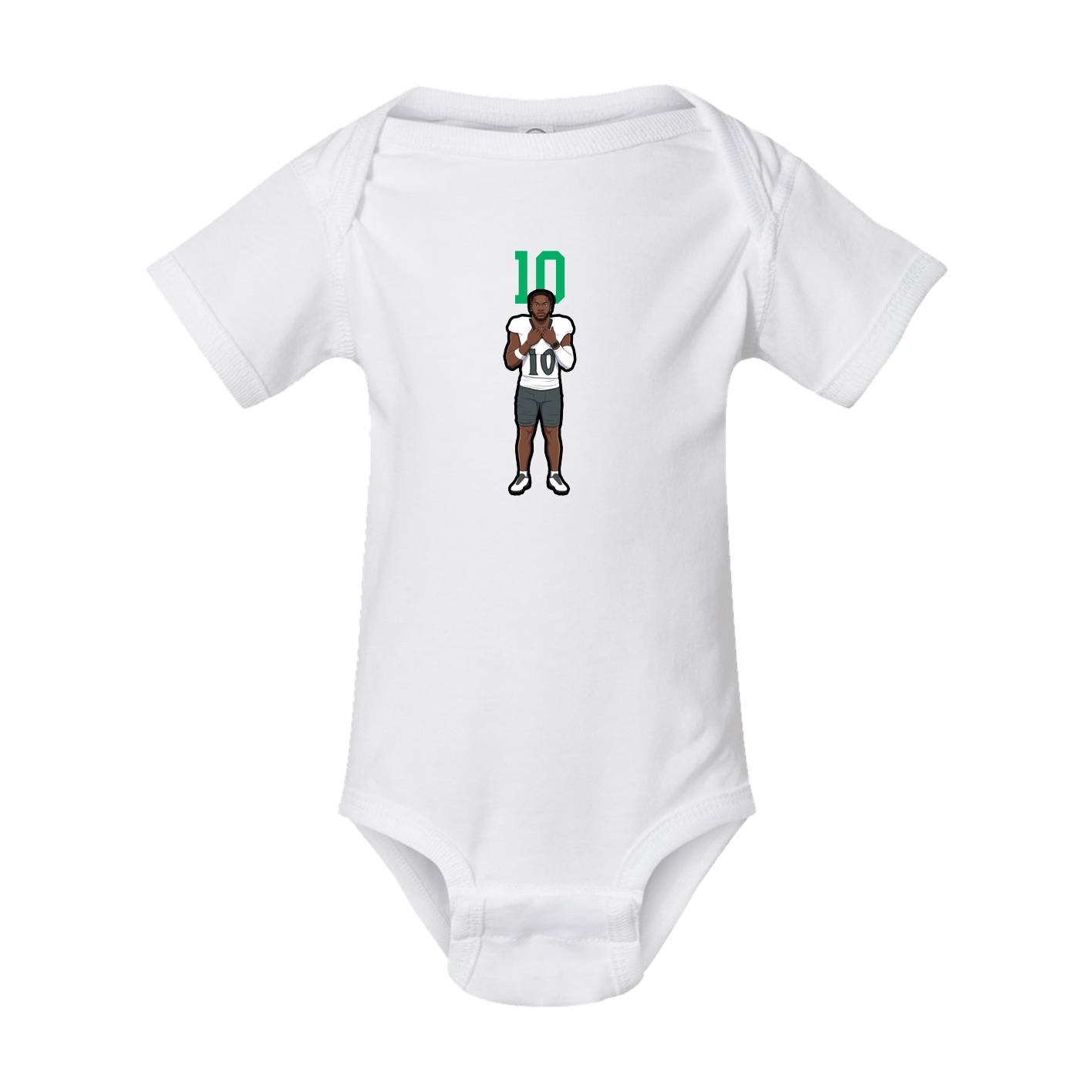 Baby Onesie — Number Top in White