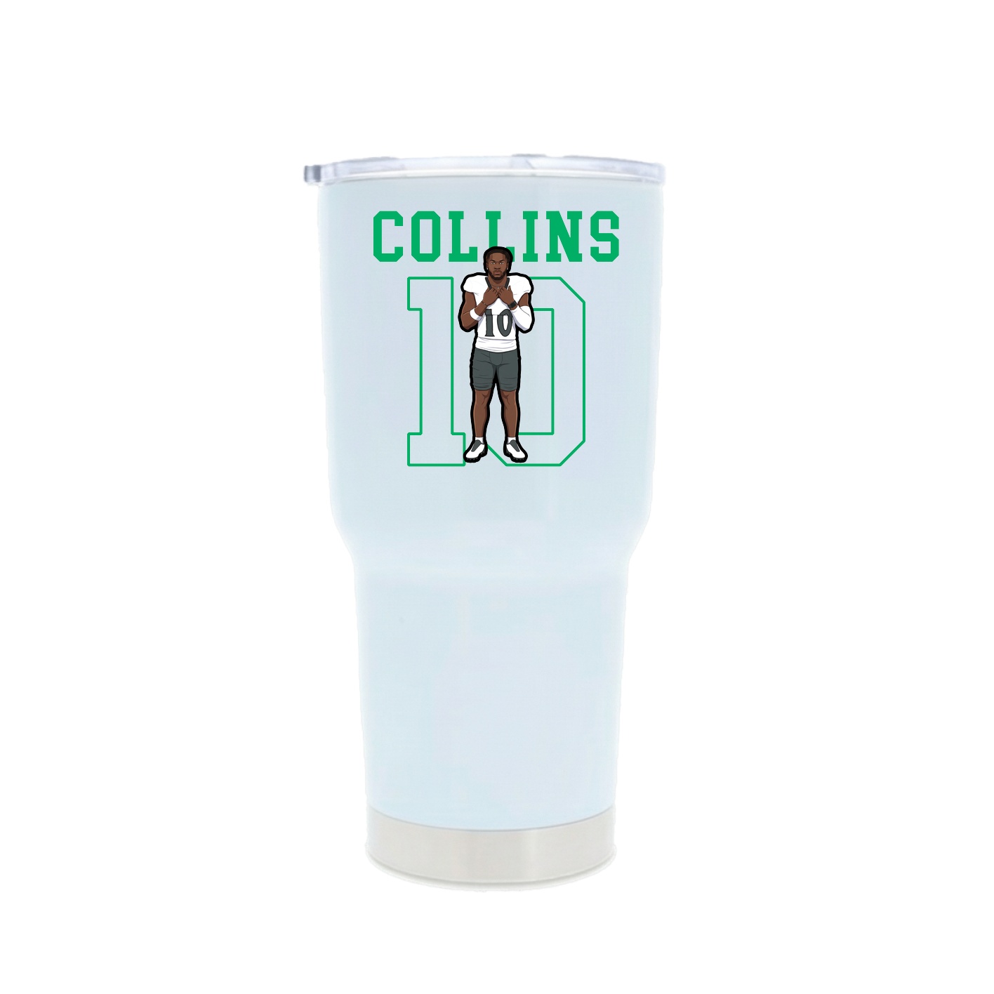 30oz Stainless Steel Tumbler — Shirsey in White