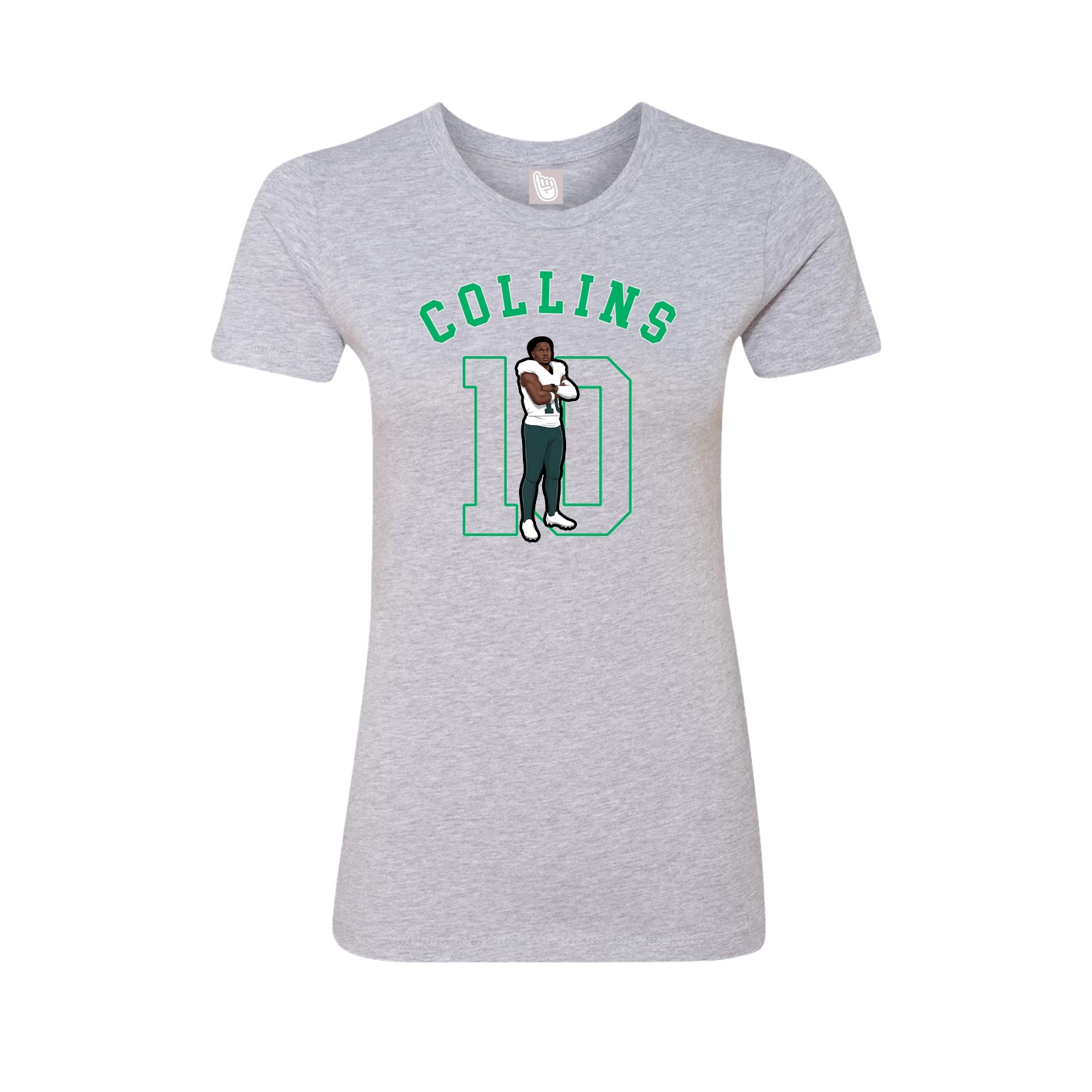 Fitted Women's Tee — Shirsey Arch in Grey