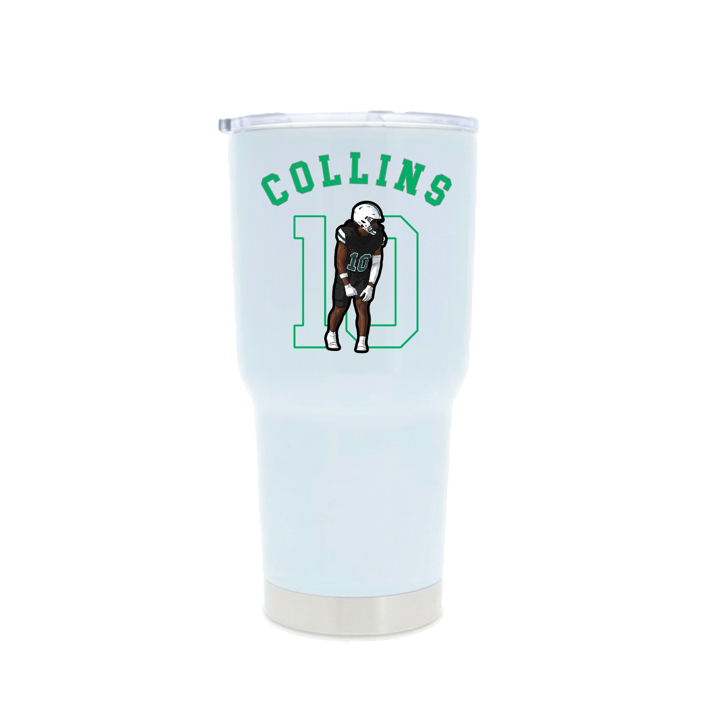 30oz Stainless Steel Tumbler — Shirsey Arch in White