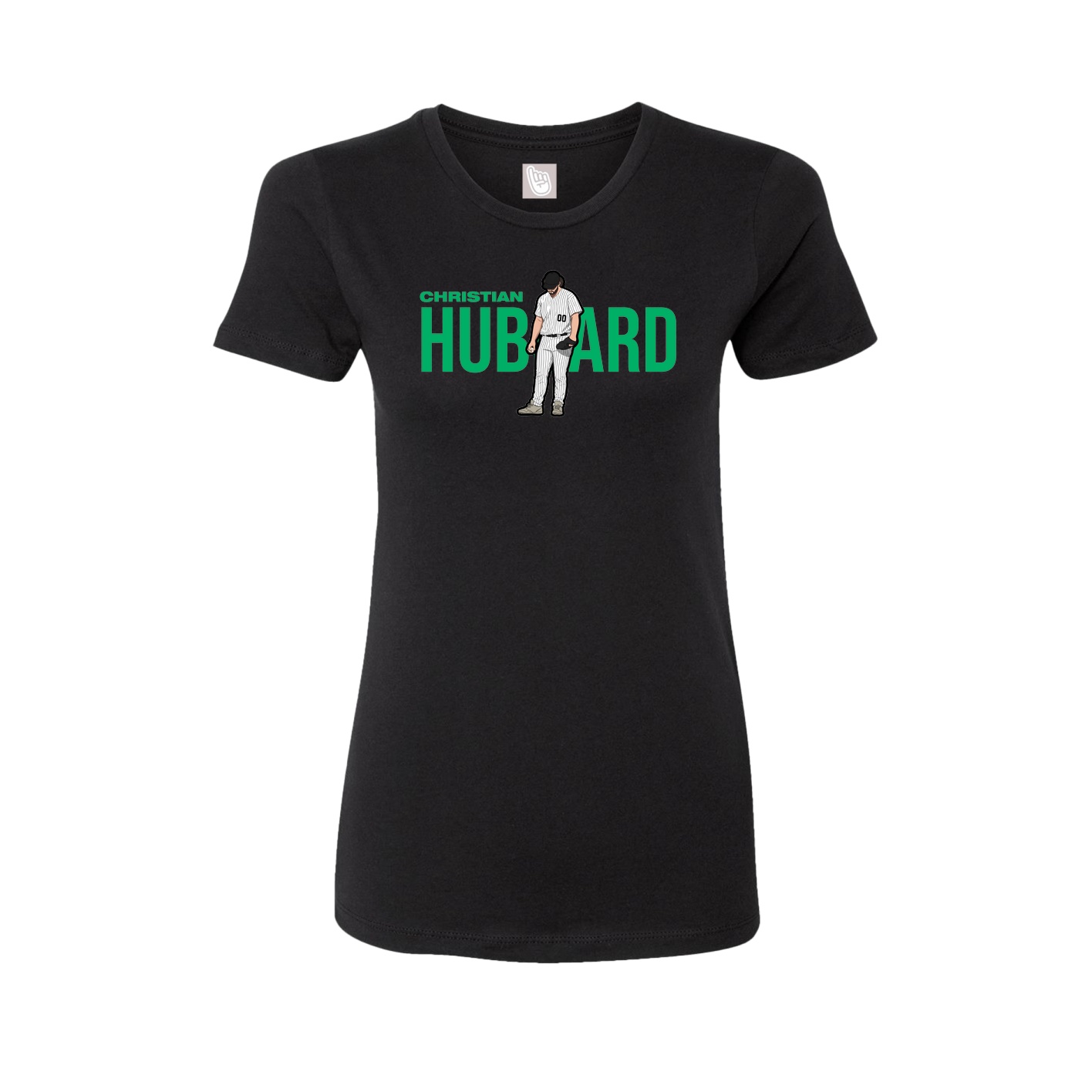 Womens Tee — Player Name in Black
