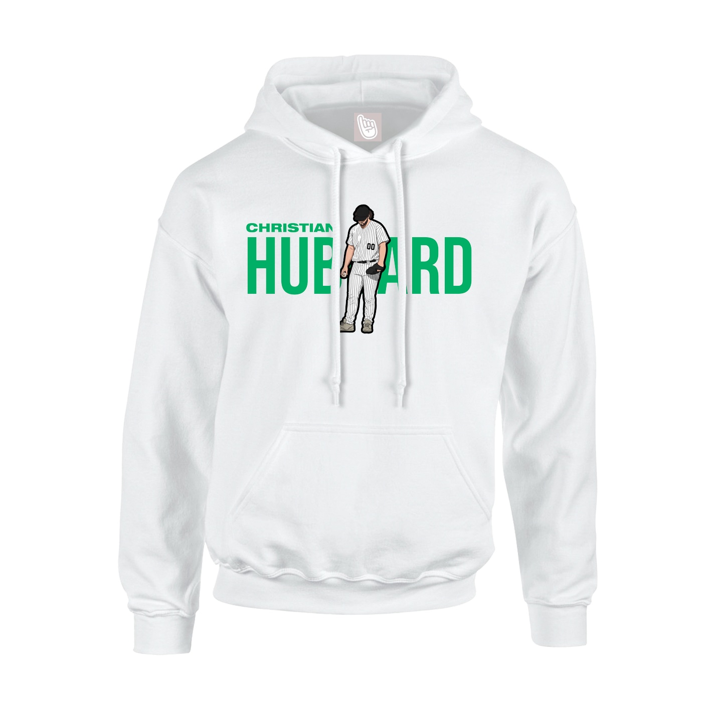 Youth Hoodie — Player Name in White