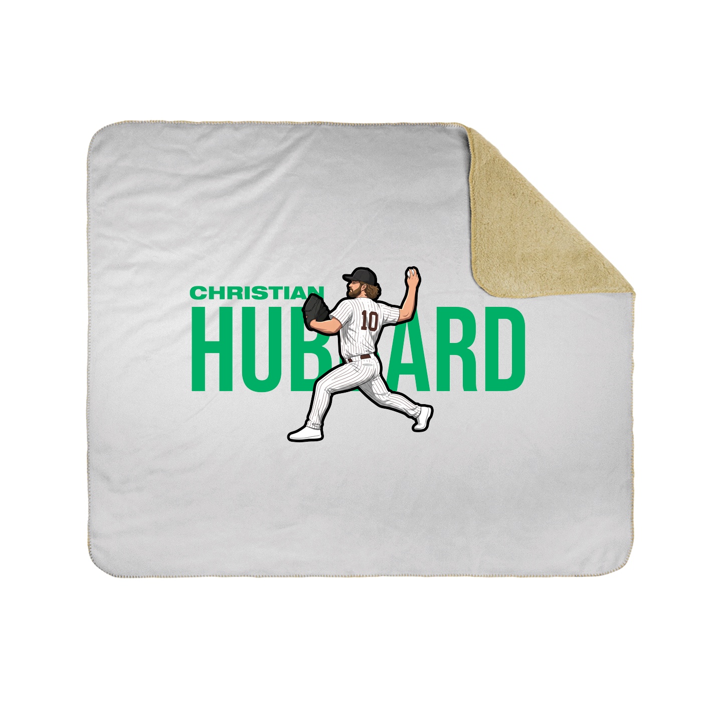 Throw Blanket — Player Name in White