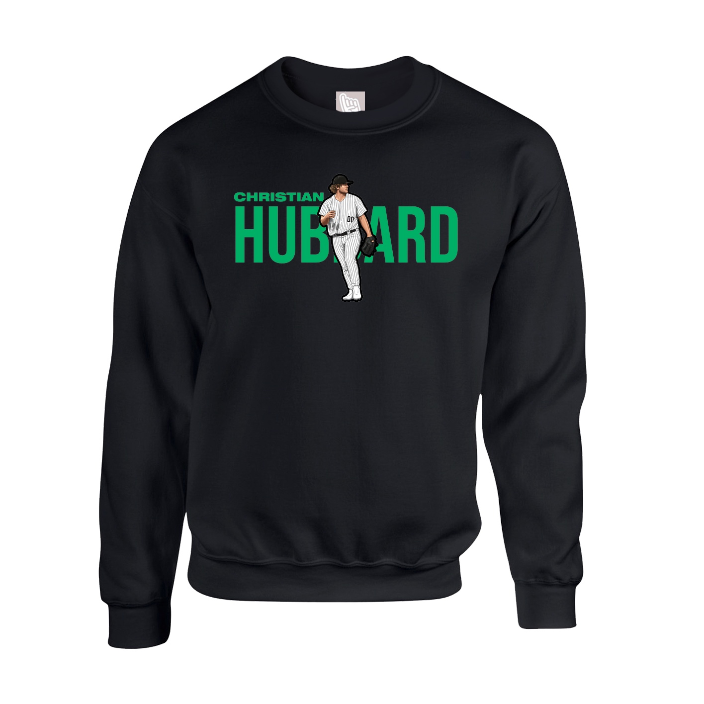 Fleece Crew — Player Name in Black
