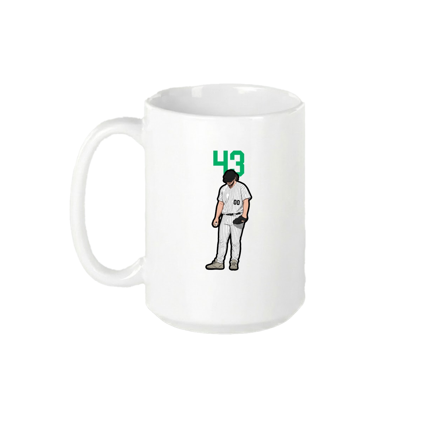 15oz Coffee Mug — Number Top in White
