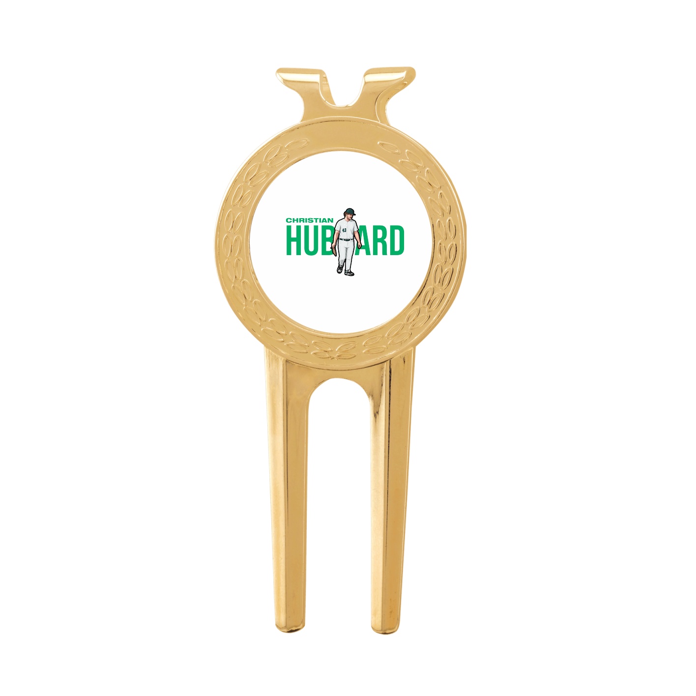 Divot Tool with Ball Marker — Player Name in Classic