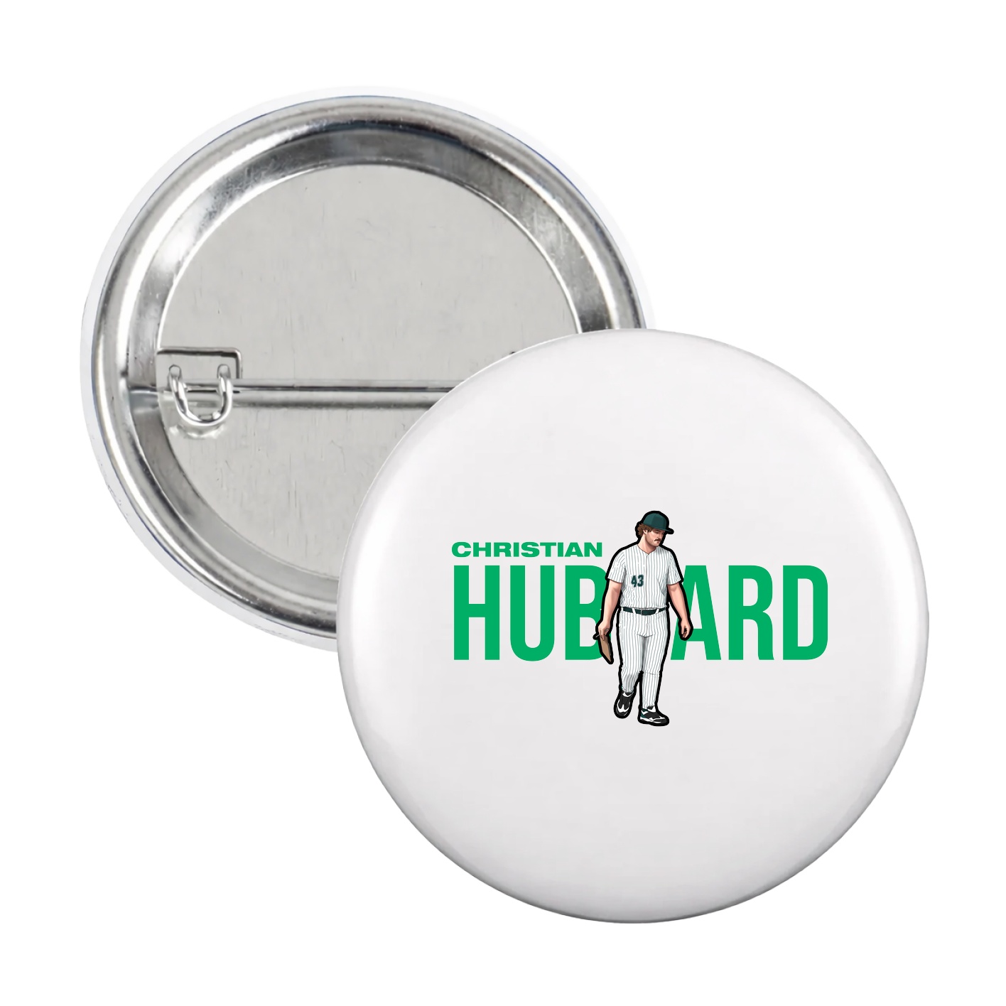 Game Day Button — Player Name in White