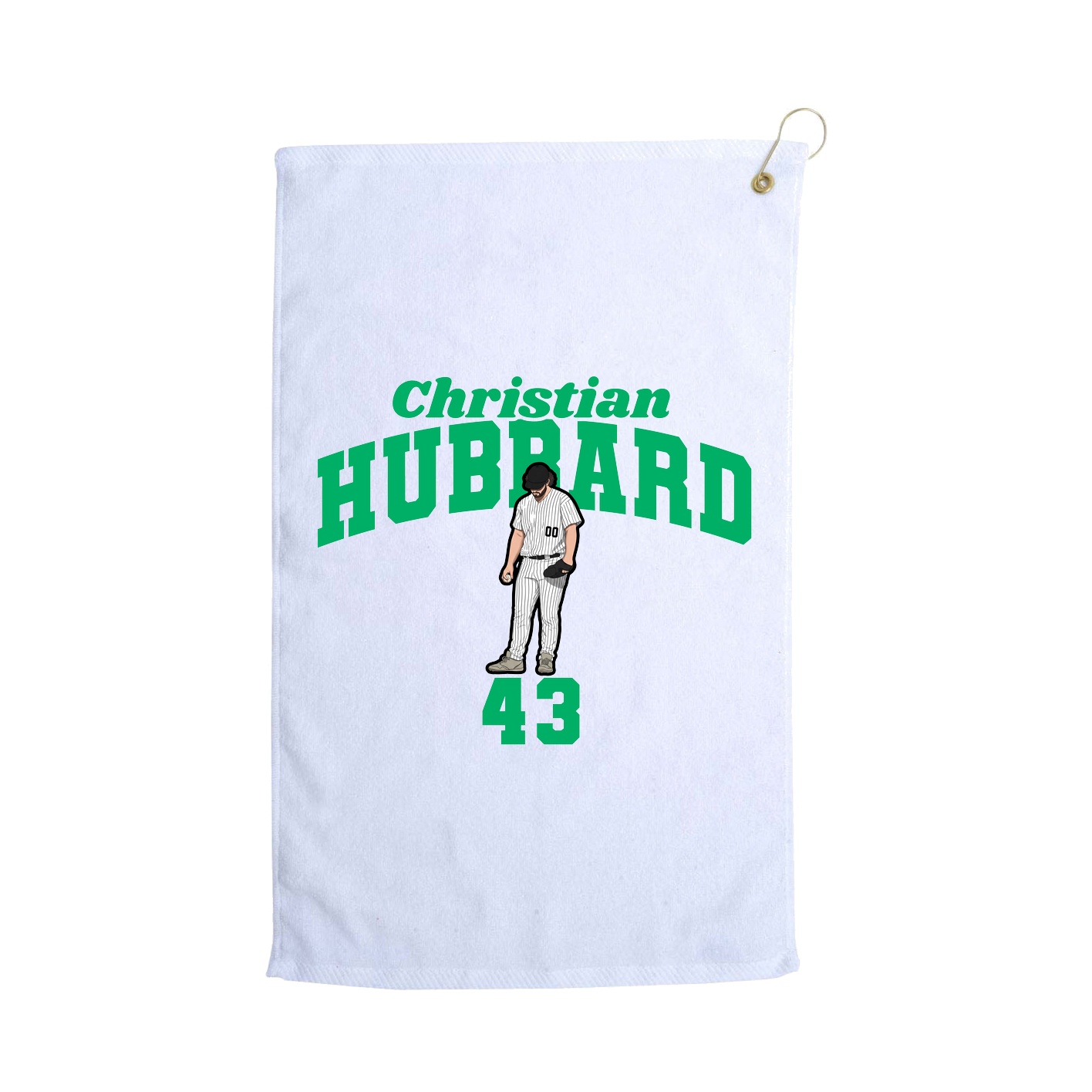 Golf Towel — Signature Arch in White