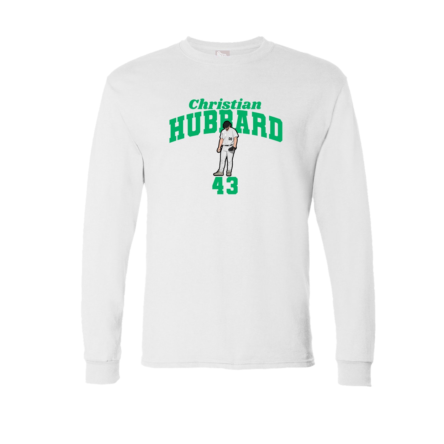 Long Sleeve Tee — Signature Arch in White