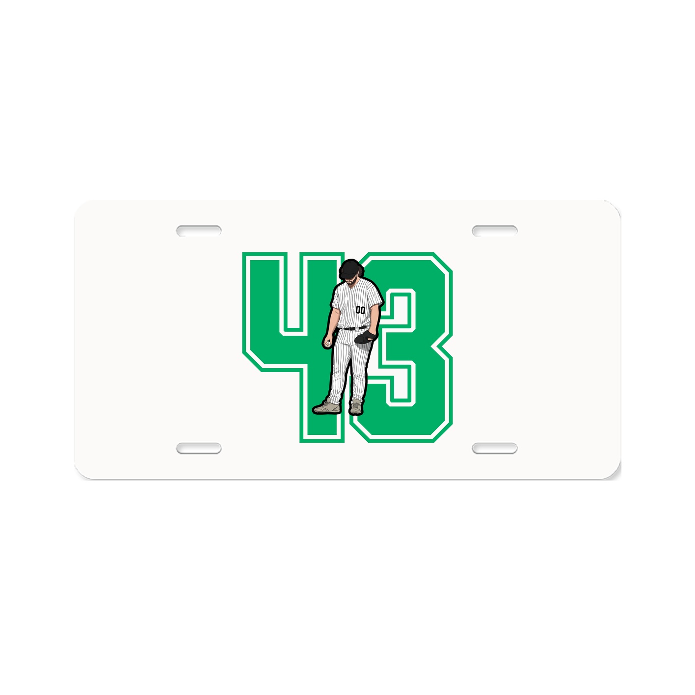 License Plate — Number in Classic