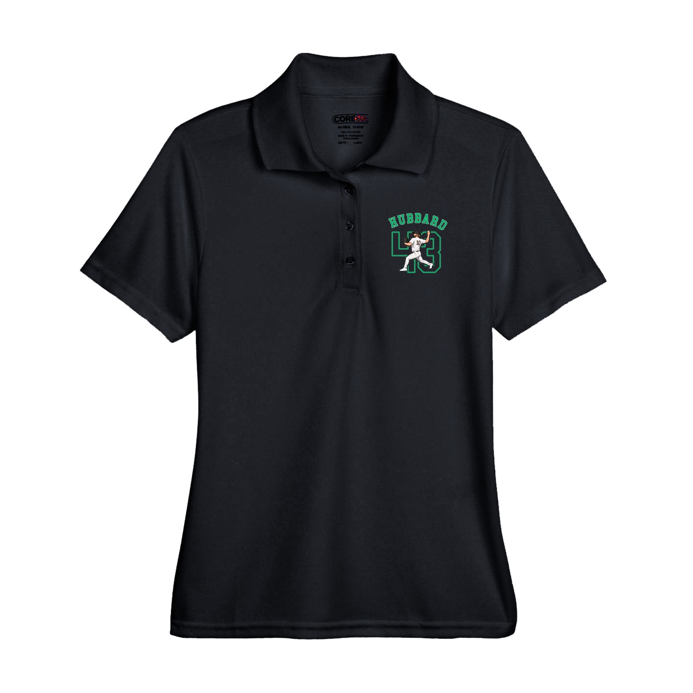 Performance Polo — Shirsey Arch in Black