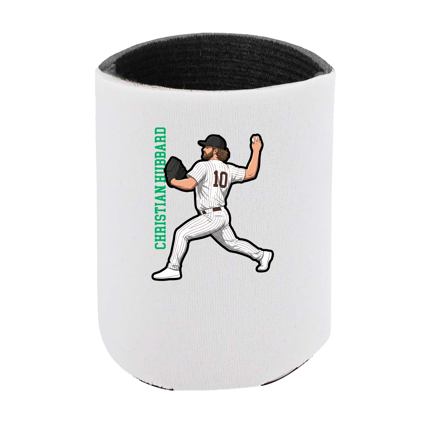 Can Holder — Name Vertical in White