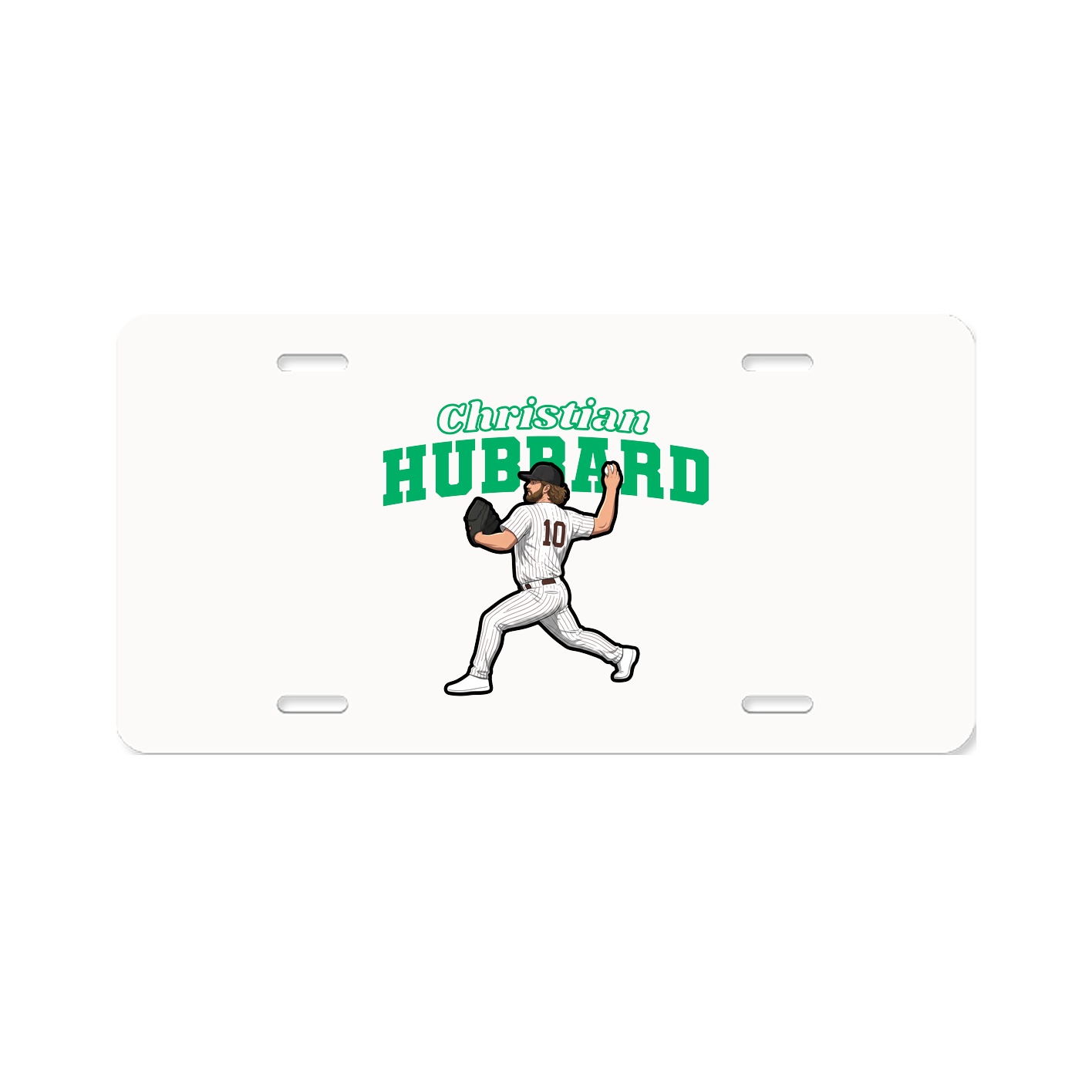 License Plate — Name Arch in Classic