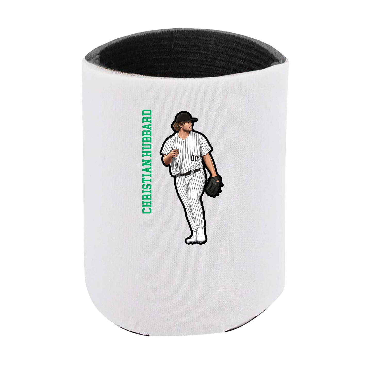 Can Holder — Name Vertical in White