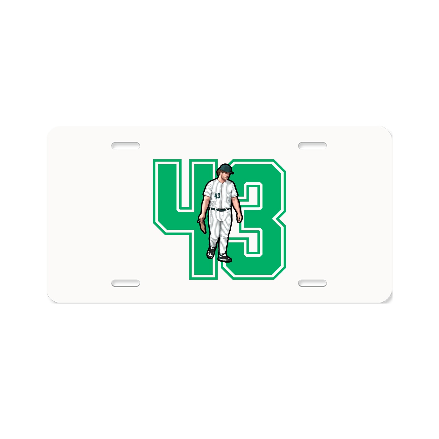 License Plate — Number in Classic