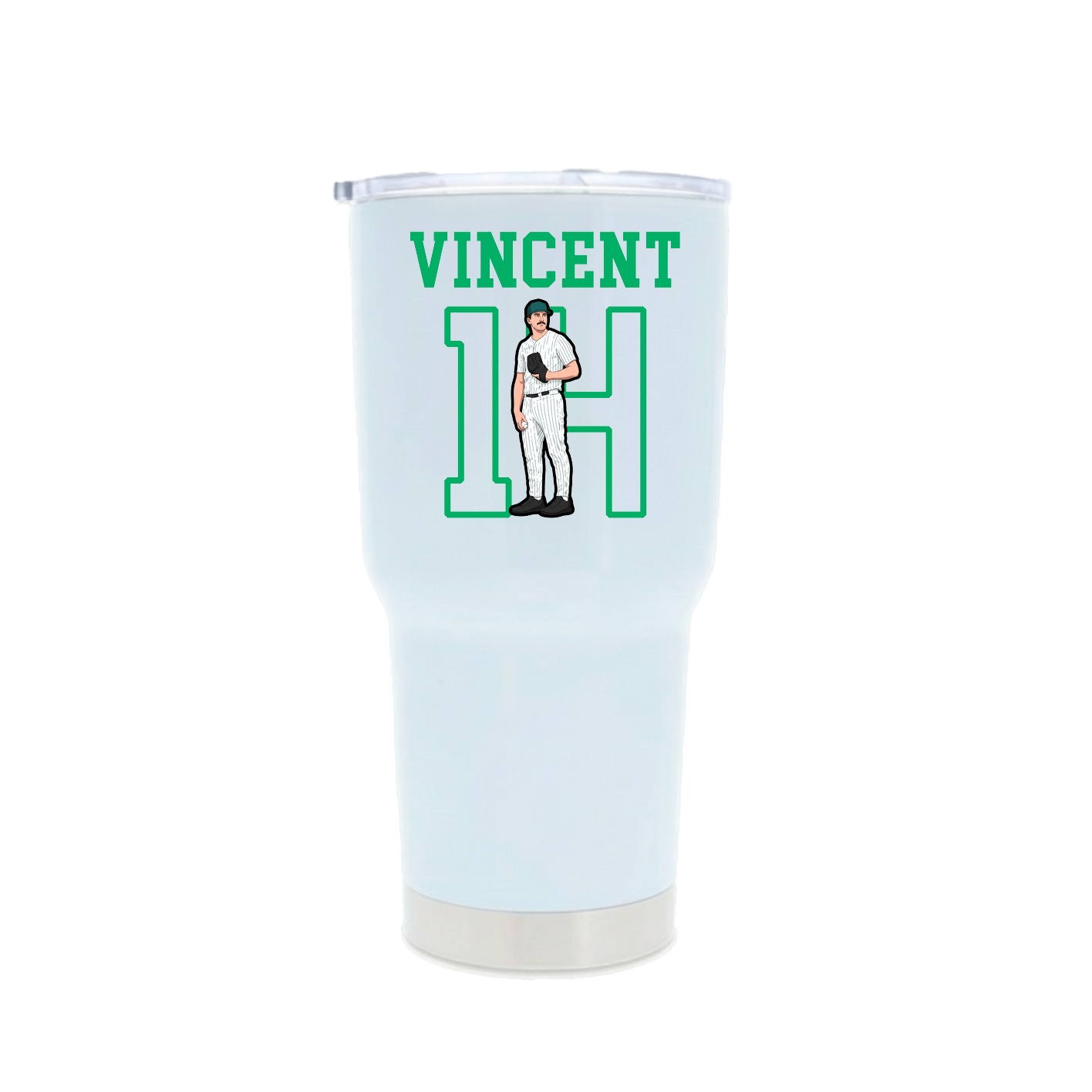 30oz Stainless Steel Tumbler — Shirsey in White