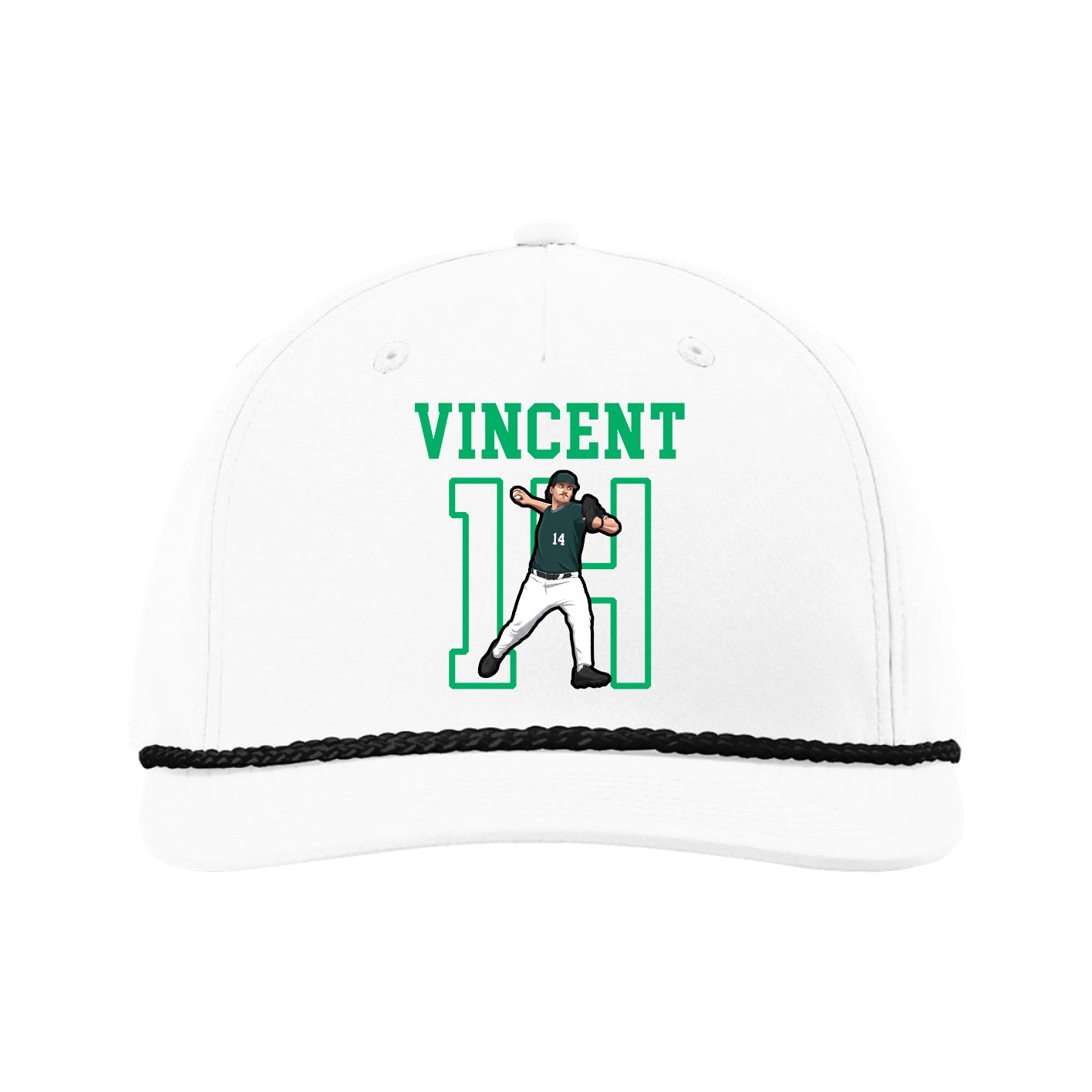 Five-Panel Classic Rope Cap — Shirsey in White
