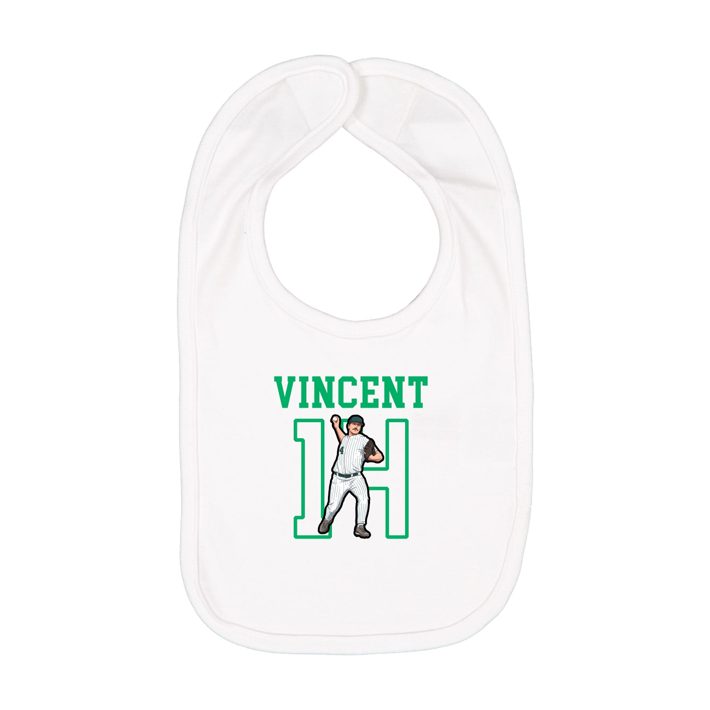 Infant Bib — Shirsey in White