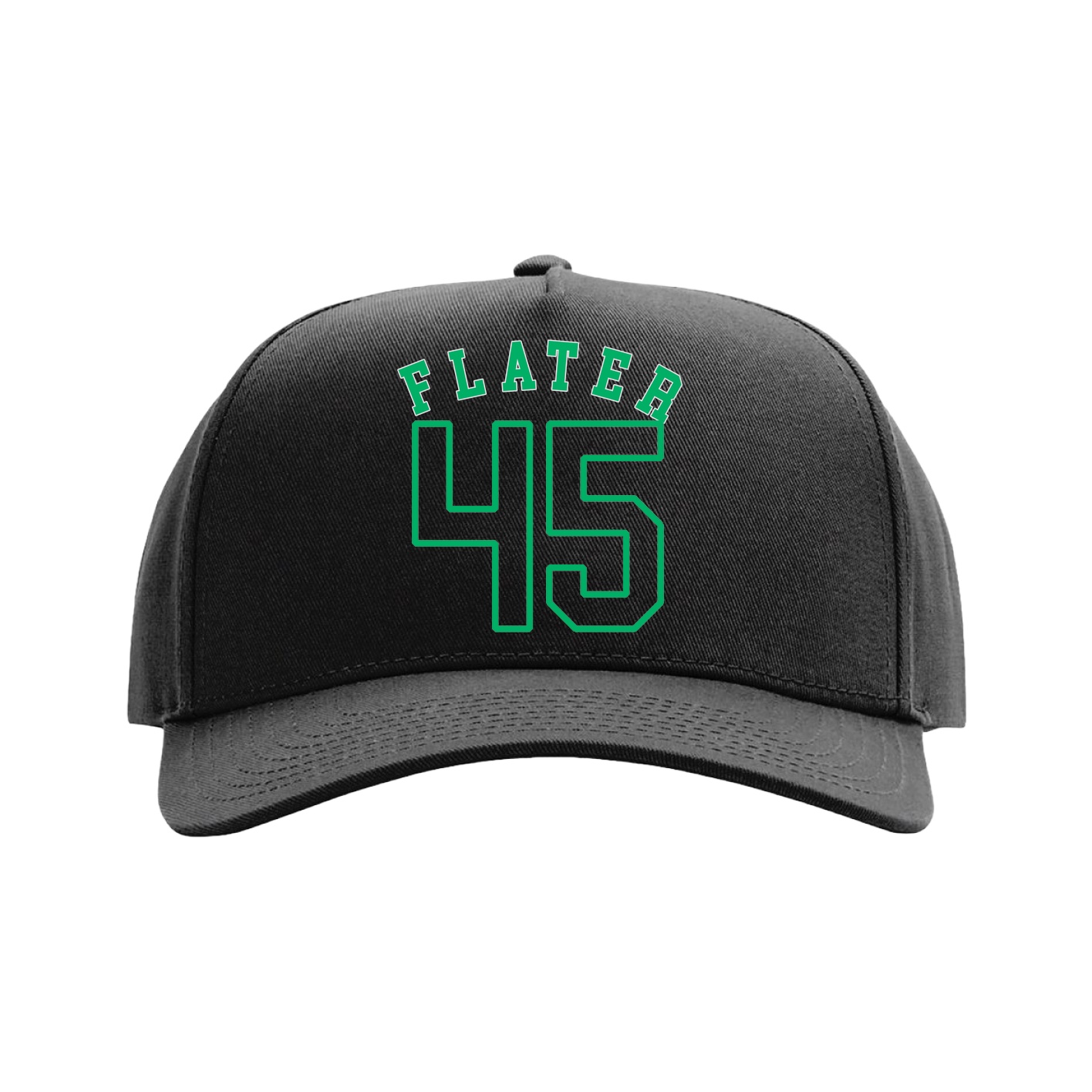 Full Fabric Five-Panel Champ Cap — Shirsey Arch in Black