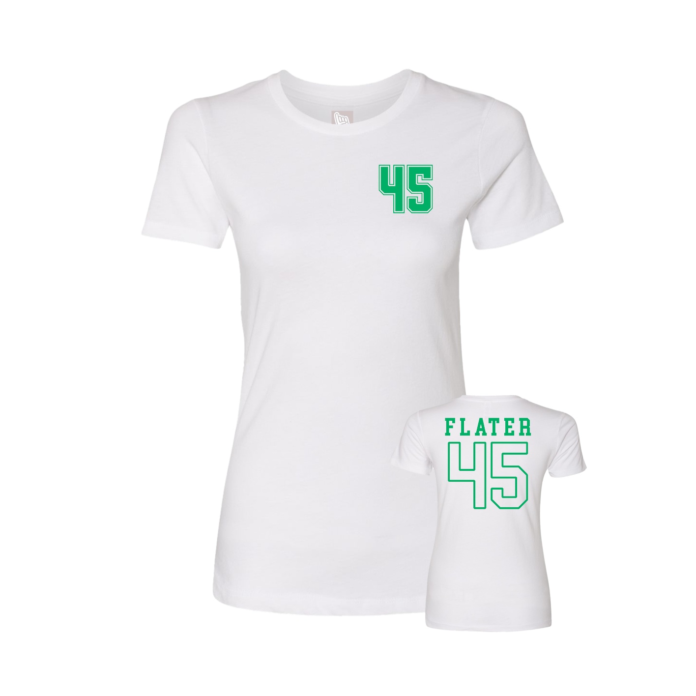 Womens Tee — Chest Back in White