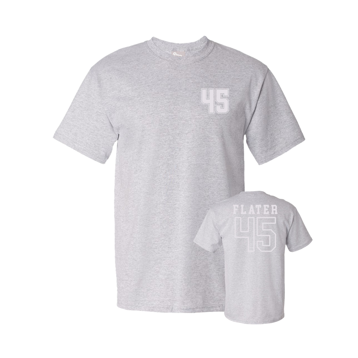 Youth Tee — Chest Back in Grey