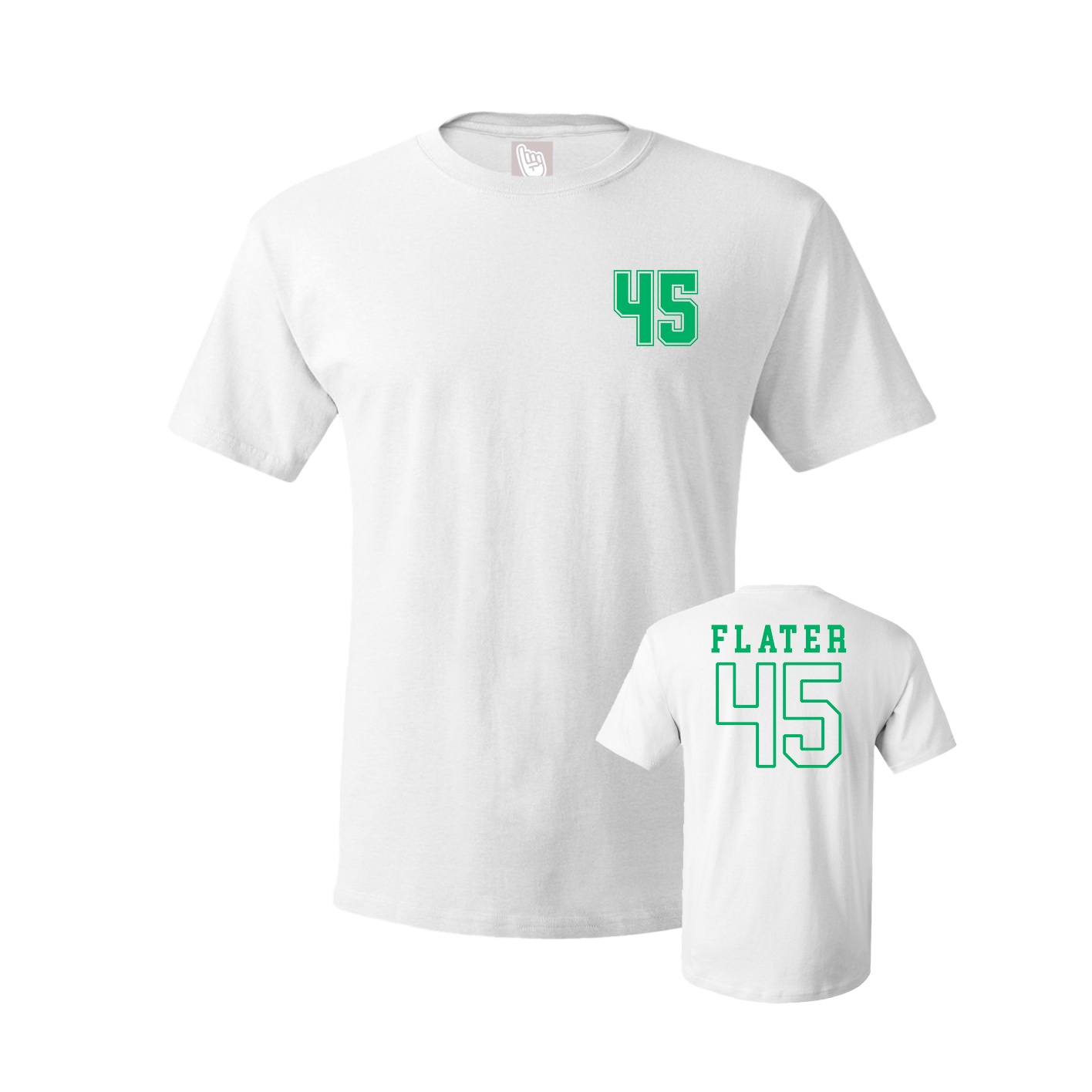 Youth Tee — Chest Back in White