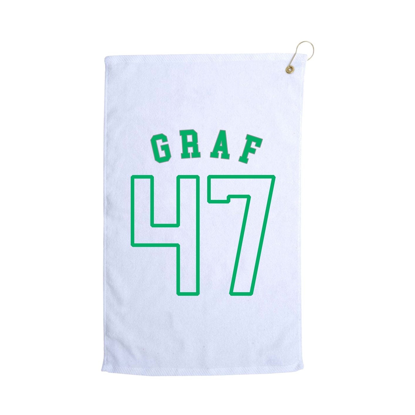 Golf Towel — Shirsey Arch in White