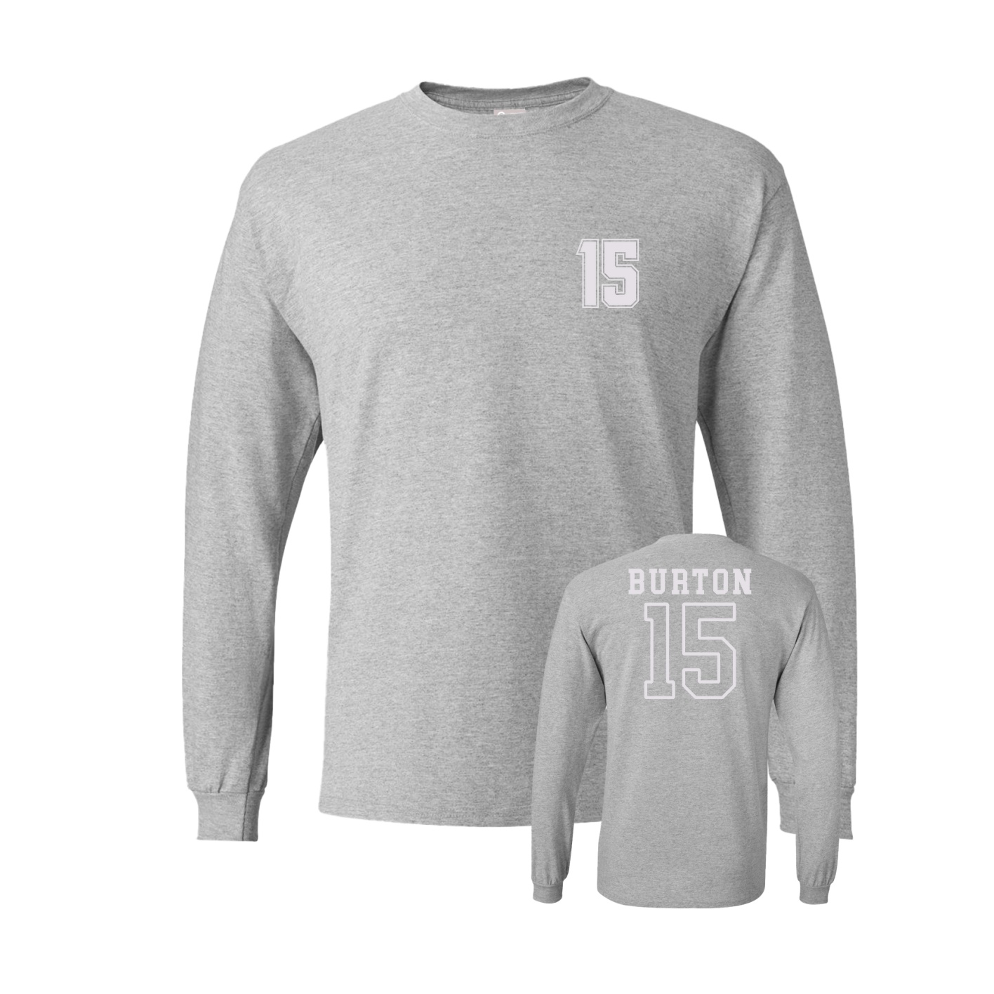 Long Sleeve Tee — Chest Back in Grey
