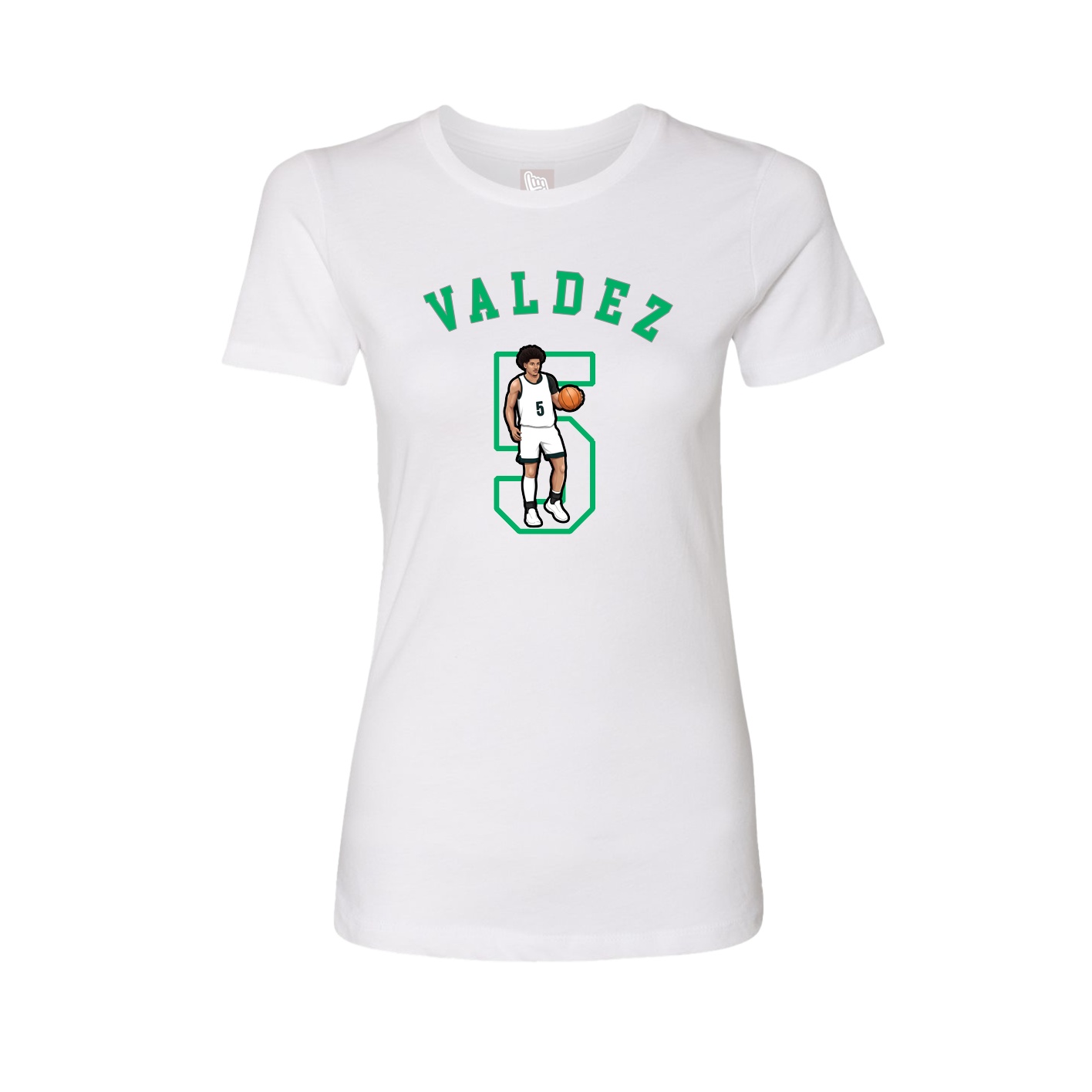 Fitted Women's Tee — Shirsey Arch in White