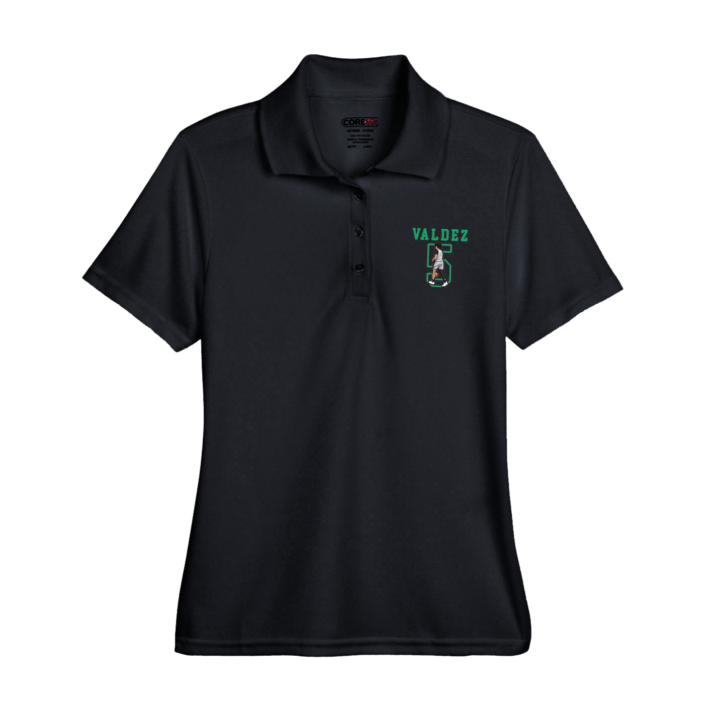 Womens Performance Polo — Shirsey in Black