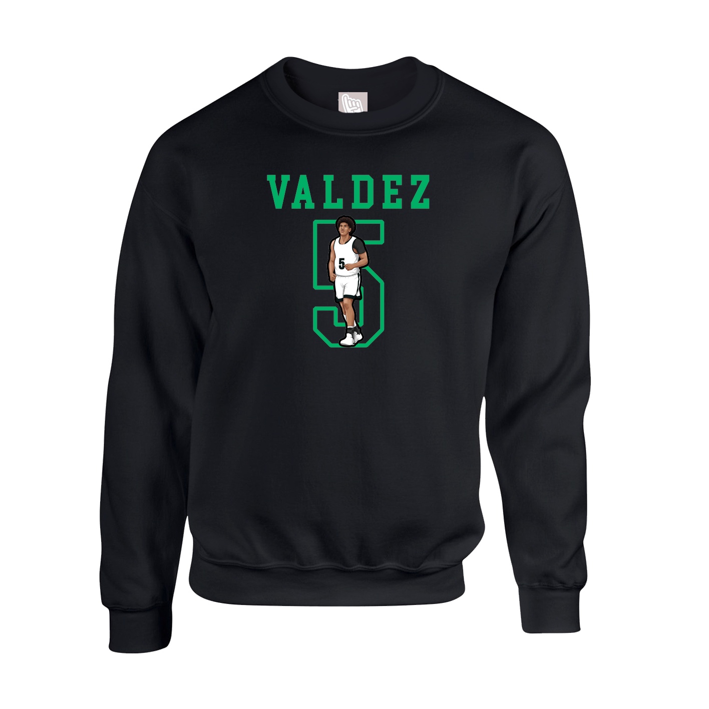 Fleece Crew — Shirsey in Black