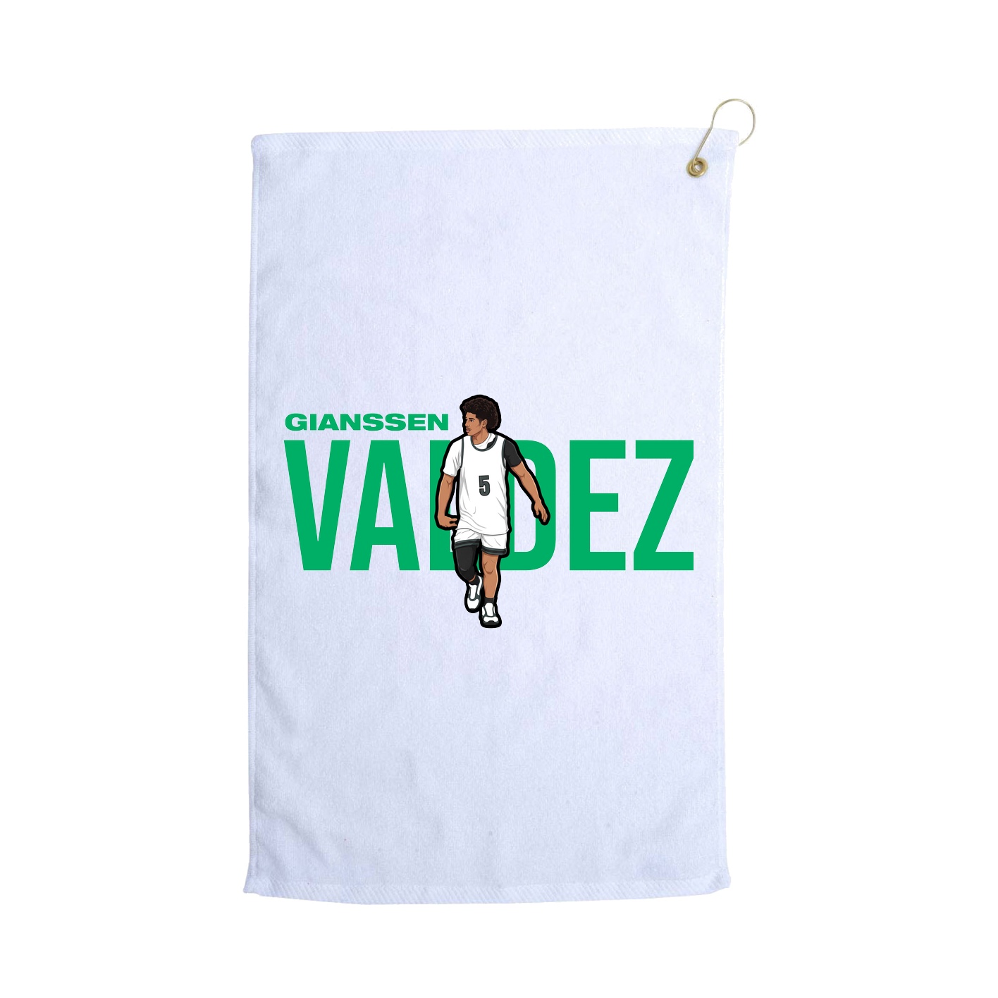 Golf Towel — Player Name in White