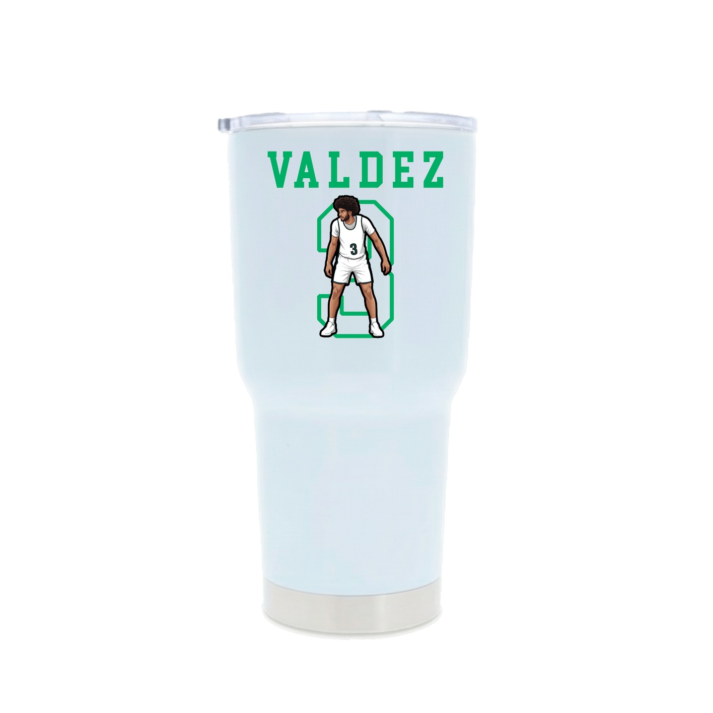 30oz Stainless Steel Tumbler — Shirsey in White