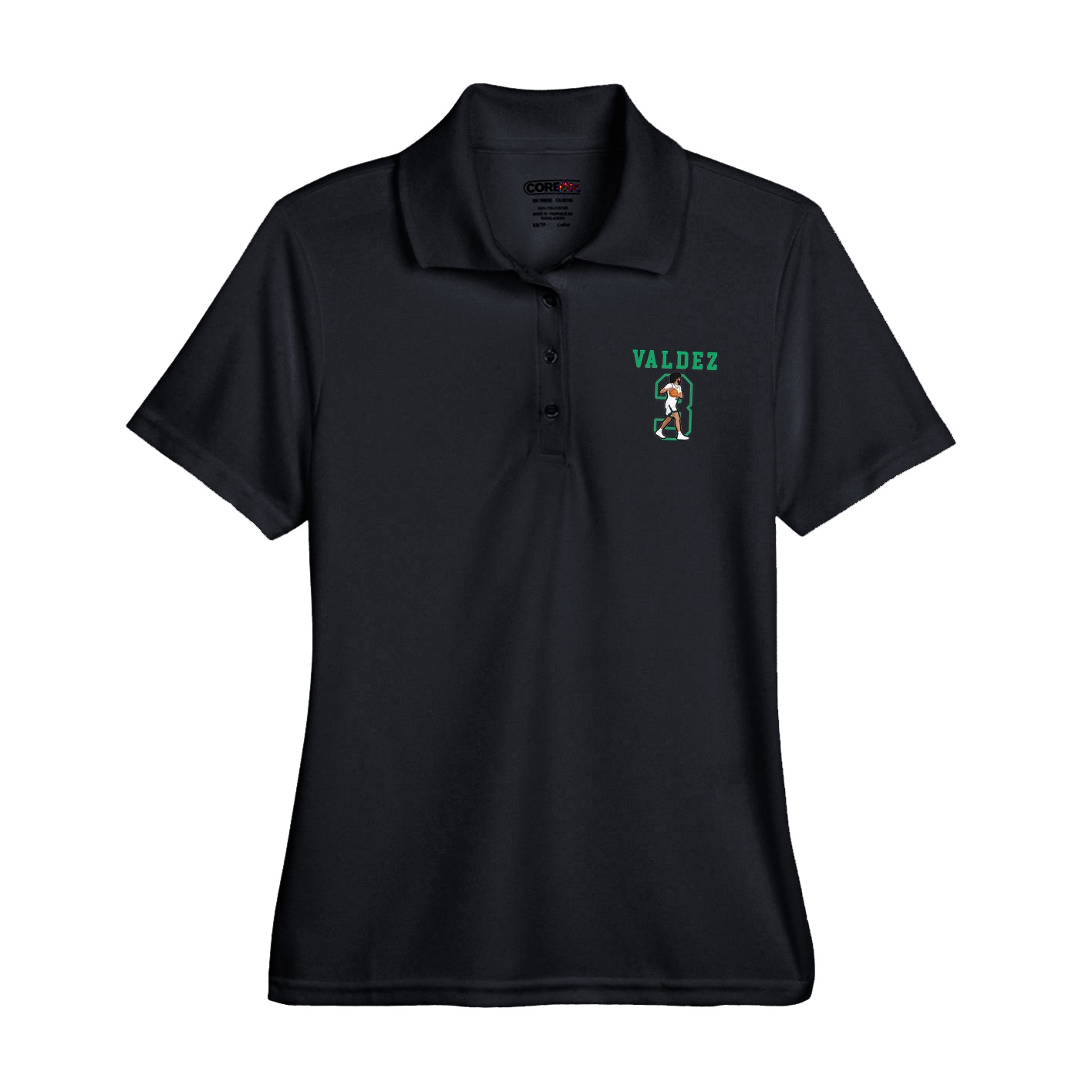 Womens Performance Polo — Shirsey in Black